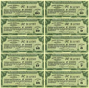 Coupons: Share coupons, 1913