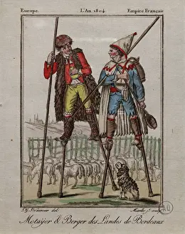 Peuple: Sharecropper and Shepherd, Musee d'Aquitaine