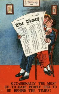 Broadsheet: Sharing a loving moment behind The Times !