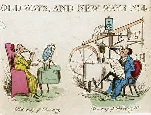 C1830: SHAVING OLD & NEW C1830
