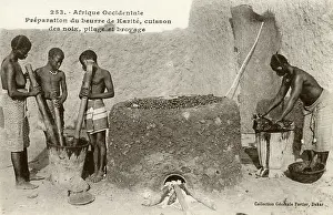 Pounding: Shea butter production - Senegal