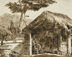 Tiepolo: Shed with a thatched Roof