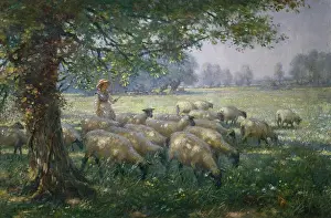 Blacklock: Sheep and Shepherdess