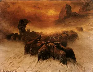 Schenck: Sheep in the Snowstorm