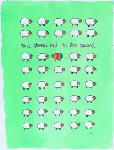 Multicoloured: Sheep - You stand out in the crowd