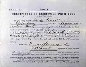Exemption: SHEEPDOG CERTIFICATE