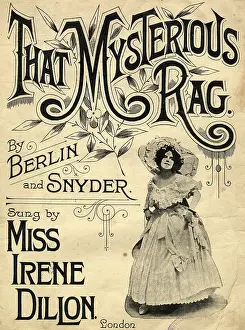 Fonts: Sheet music 1911 - that mysterious rag, typeface