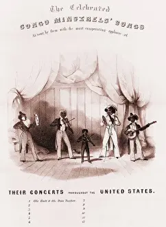 Antebellum: Sheet music of the Congo Minstrels, an early ?