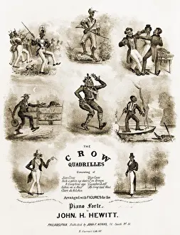 Stereotyping: Sheet music entitled the Crow Quadrilles, ? ?