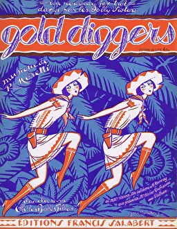 Filles: Sheet music for Gold Diggers featuring the Dolly Sisters, Pa