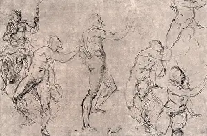 Raffaello: Sheet of Studies, by Raphael