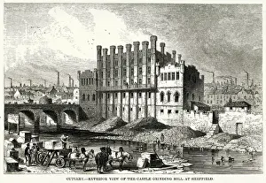 Cutlery: Sheffield - Castle Grinding Mill for cutlery 1853