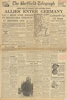 Dijon: Sheffield Telegraph Allied troops invade Germany