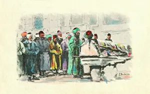 Darwesh: Sheikh of a Dervish order at the tomb of a Sufi Saint