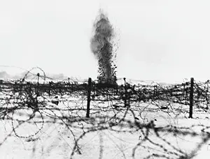 Bursts: A shell explodes 1916