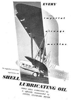 Lubricating: Shell Lubricating Oils - The Choice Of Imperial Airways