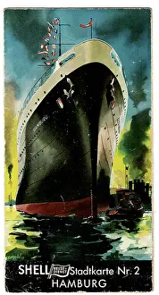 Brochure: Shell Reisedienst Stadtkarte Nr. 2 - Hamburg