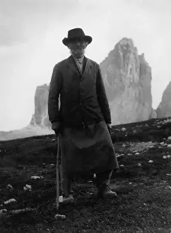 Shepherd in the Ampezzan Dolomites