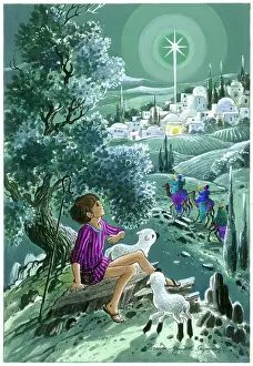Brenda: Shepherd boy gazing at the Star over Bethlehem