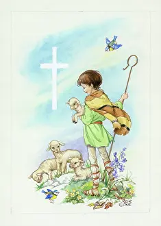 Cloke: Shepherd Boy and Lambs