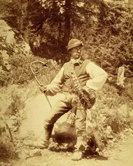 Herdsman: A shepherd from the Carpathian mountains