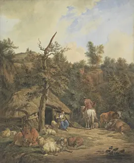 Browns: Shepherd, Shepherdess, and Cattle Resting