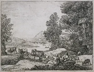 Thunderstorm: Shepherd and shepherdess conversing