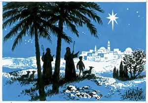 Flocks: Shepherds approaching Bethlehem