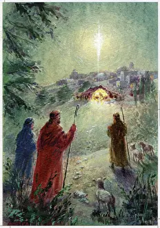 Cooke: The Shepherds arriving at Bethlehem