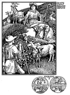 Calender: Shepherd's Calendar - Months of the year - July