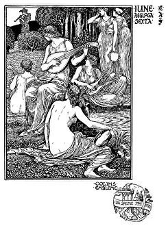 Calender: Shepherd's Calendar - Months of the year - June