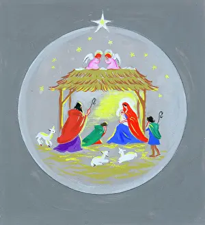 Worshipping: Shepherds at the Holy Stable