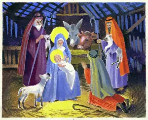 Lambs: Shepherds inside the Holy stable