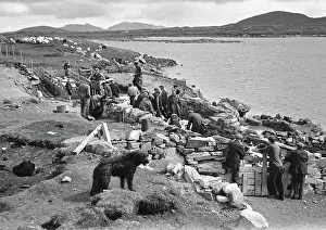 Uist: Shepherds at North Uist, Outer Hebrides, Scotland