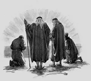 Worshipping: The shepherds worshipped Him