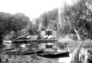 Backwater: Shepperton, Backwater and Church 1890