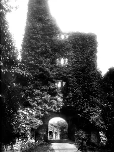 Sherborne: Sherborne, the Castle Entrance Gate 1886