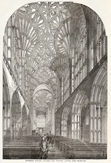 Sherborne Minster Restored – The Interior, Looking East