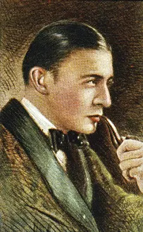 Portrayed: Sherlock Holmes, the detective created by Arthur