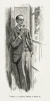 Sherlock Holmes - Holmes admires a rose