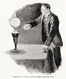 Pips: Sherlock Holmes - John shows the five orange pips to Holmes