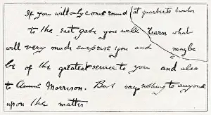Sherlock Holmes - Full letter including the missing fragment