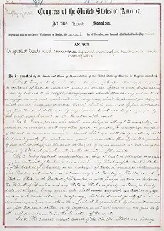 Outlawed: The Sherman Anti-Trust Act was the first ?