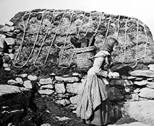 Knitter: A Shetland Knitter - Victorian period