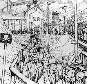 Pylons: Shift change in a German factory, 1920