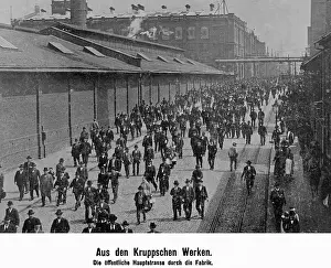 Krupp: Shift change at Krupp, 1909