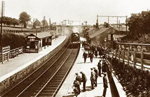 Shildon: Shildon Railway Station probably 1920s