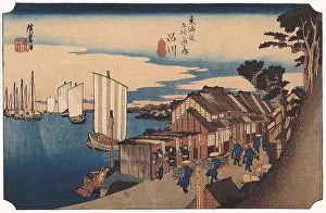 Tokaido: Shingawa: Sunrise, by Hiroshige