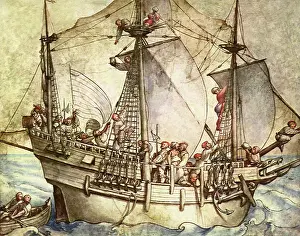 Engage: Ship with Armed Men, by Holbein