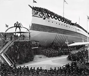 Baptisms: Ship baptism of SMS Kaiser Wilhelm II